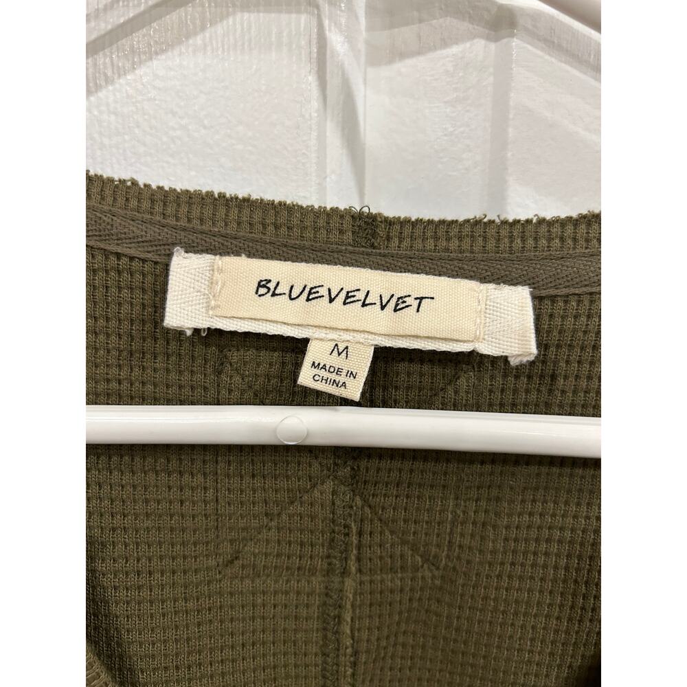 Bluevelvet Thermal waffleknit block sleeve oversize pullover - Picture 6 of 9